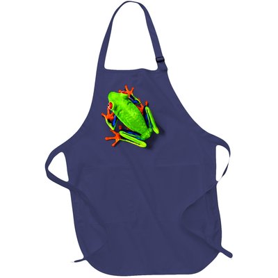 Vibrant Frog Full-Length Apron With Pockets