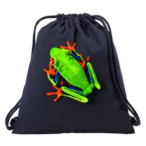 Vibrant Frog Drawstring Bag