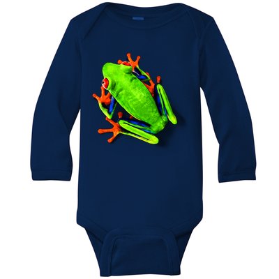 Vibrant Frog Baby Long Sleeve Bodysuit