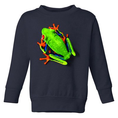 Vibrant Frog Toddler Sweatshirt