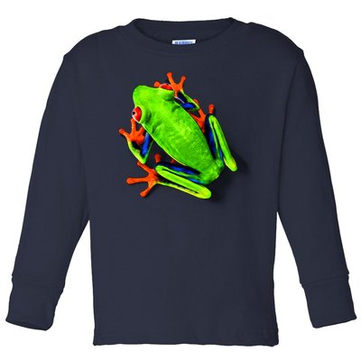 Vibrant Frog Toddler Long Sleeve Shirt