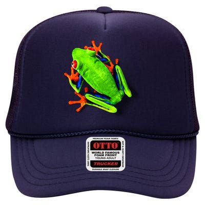 Vibrant Frog High Crown Mesh Back Trucker Hat