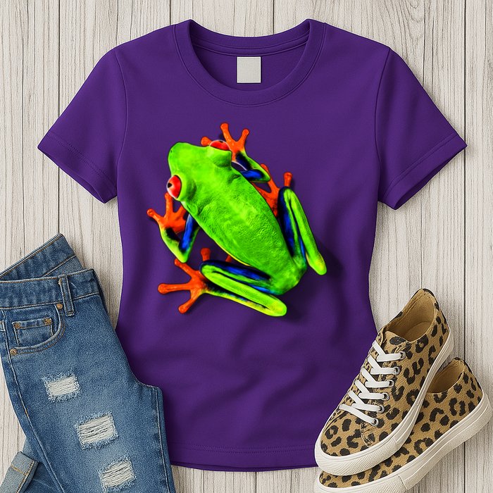 Vibrant Frog Womens T-Shirt