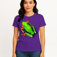 Vibrant Frog Womens T-Shirt