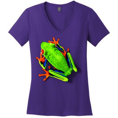Vibrant Frog Women's V-Neck T-Shirt