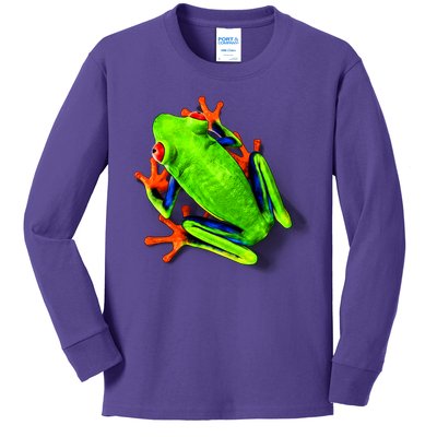 Vibrant Frog Kids Long Sleeve Shirt