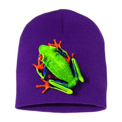 Vibrant Frog Short Acrylic Beanie