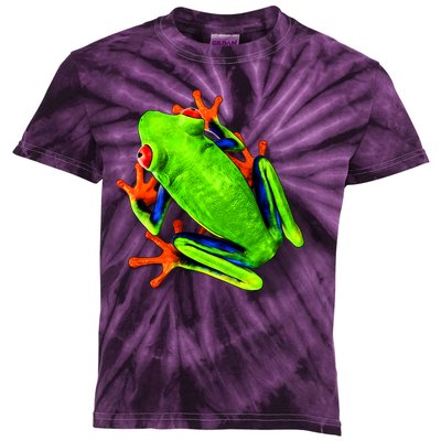 Vibrant Frog Kids Tie-Dye T-Shirt