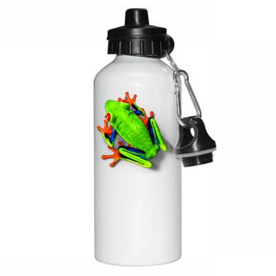 Vibrant Frog Aluminum Water Bottle