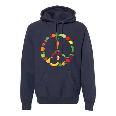 Vegetables Fruits Vegan Kale Salad Veganism Vegan Premium Hoodie