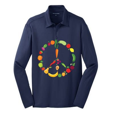 Vegetables Fruits Vegan Kale Salad Veganism Vegan Silk Touch Performance Long Sleeve Polo