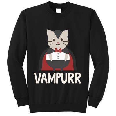 Vampurr Funny Vampire Cat Halloween Gift Sweatshirt