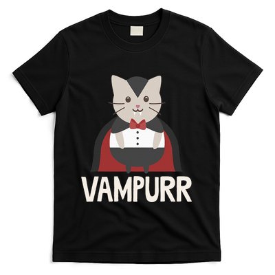 Vampurr Funny Vampire Cat Halloween Gift T-Shirt