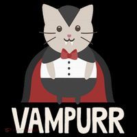 Vampurr Funny Vampire Cat Halloween Gift Cooling Performance Long Sleeve Crew