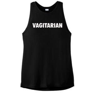 Vagitarian Funny Ladies PosiCharge Tri-Blend Wicking Tank