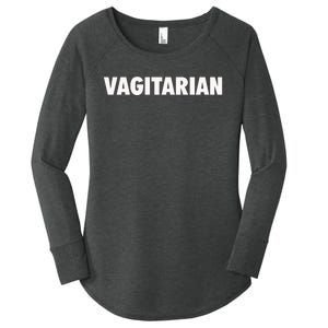 Vagitarian Funny Women's Perfect Tri Tunic Long Sleeve Shirt