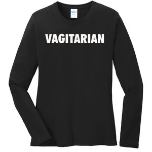 Vagitarian Funny Ladies Long Sleeve Shirt