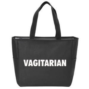 Vagitarian Funny Zip Tote Bag