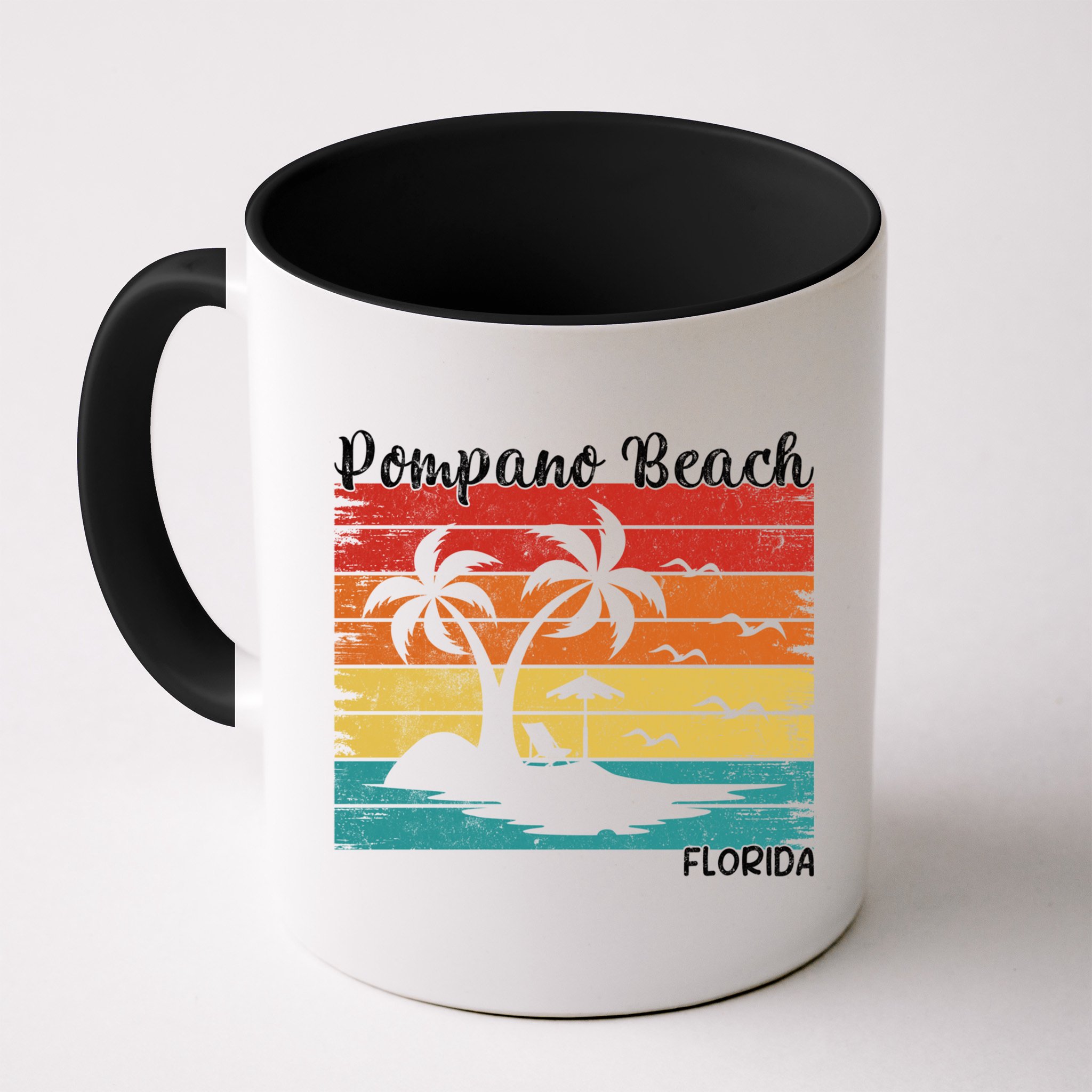Vintage Family Vacation Florida Pompano Beach Cute Gift Mug