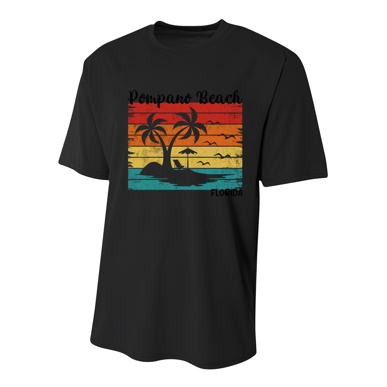 Vintage Family Vacation Florida Pompano Beach Cute Gift Youth Performance Sprint T-Shirt