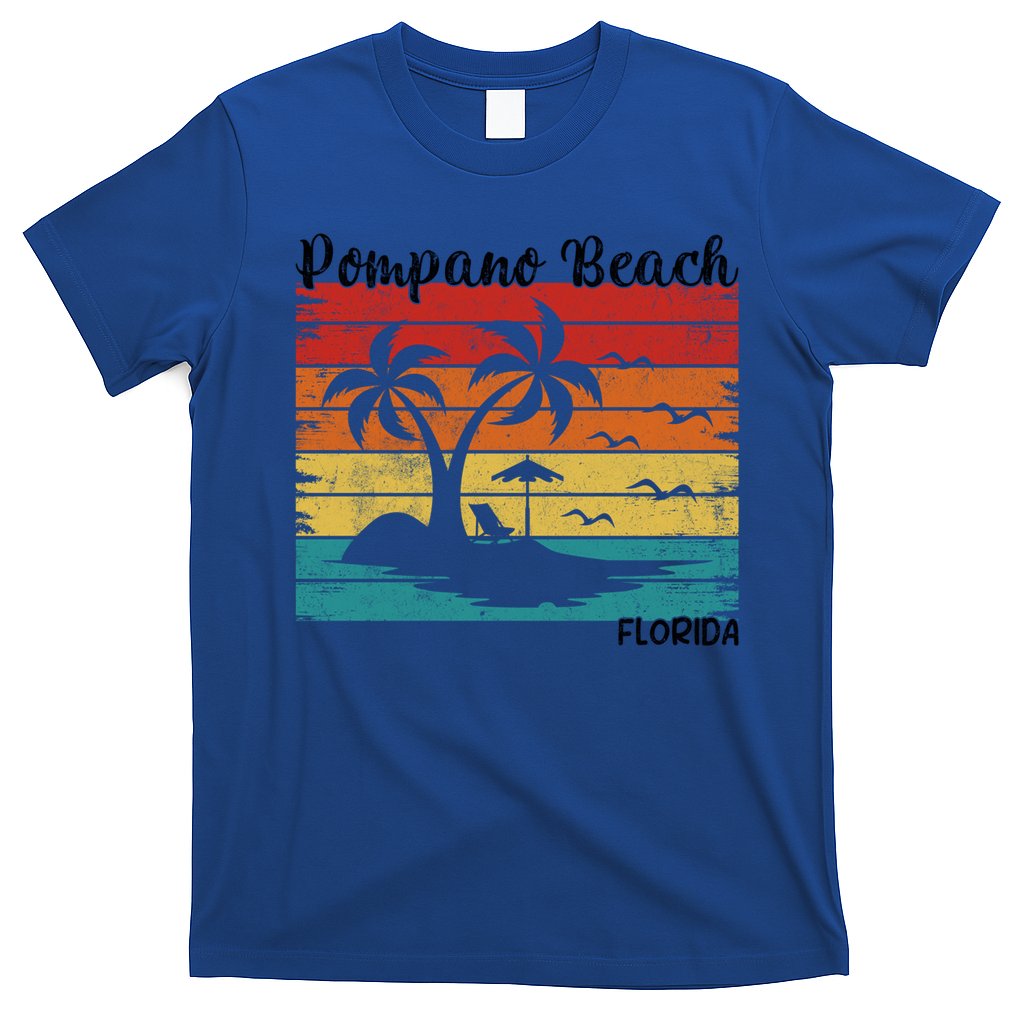 Vintage Family Vacation Florida Pompano Beach Cute Gift T-Shirt