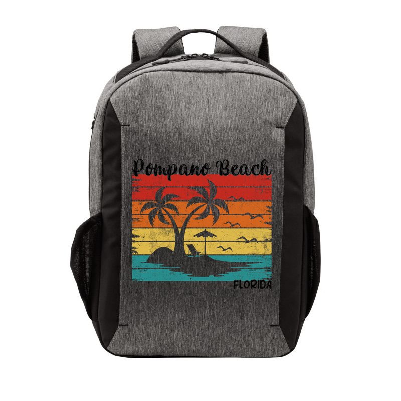 Vintage Family Vacation Florida Pompano Beach Cute Gift Vector Backpack