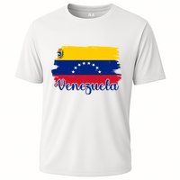 Venezuela Flag Cooling Performance Crew T-Shirt