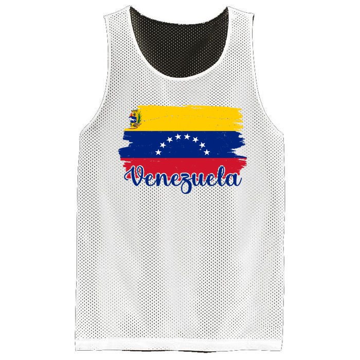 Venezuela Flag Mesh Reversible Basketball Jersey Tank