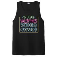 V For Video Games Valentines Day PosiCharge Competitor Tank