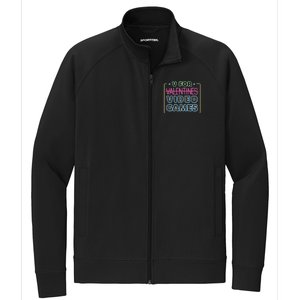 V For Video Games Valentines Day Stretch Full-Zip Cadet Jacket