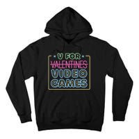 V For Video Games Valentines Day Tall Hoodie