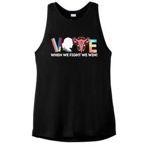 Vote Feminist Voting Inspirational President Kamalaharris Ladies PosiCharge Tri-Blend Wicking Tank