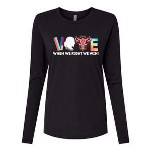 Vote Feminist Voting Inspirational President Kamalaharris Womens Cotton Relaxed Long Sleeve T-Shirt