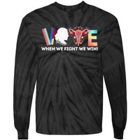 Vote Feminist Voting Inspirational President Kamalaharris Tie-Dye Long Sleeve Shirt