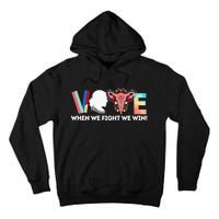 Vote Feminist Voting Inspirational President Kamalaharris Tall Hoodie