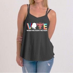 Vote Feminist Voting Inspirational President Kamalaharris Women's Strappy Tank