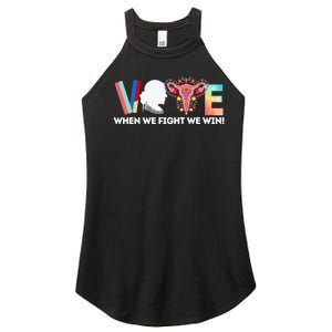 Vote Feminist Voting Inspirational President Kamalaharris Women's Perfect Tri Rocker Tank