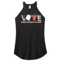 Vote Feminist Voting Inspirational President Kamalaharris Women's Perfect Tri Rocker Tank