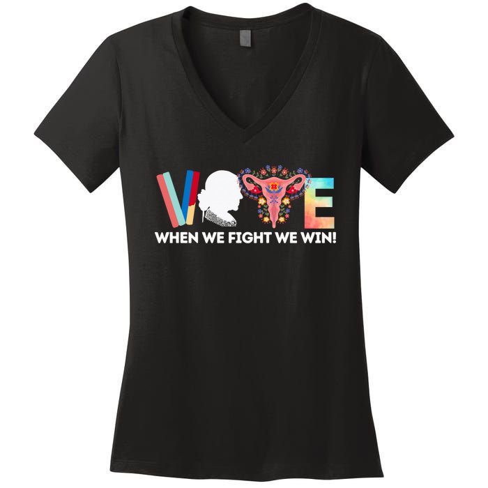 Vote Feminist Voting Inspirational President Kamalaharris Women's V-Neck T-Shirt