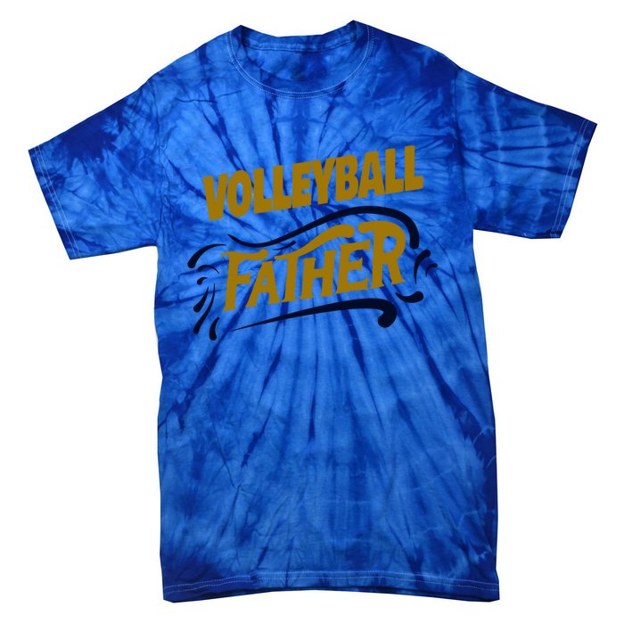 Volleyball Father Volleyball Player Gift Tie-Dye T-Shirt