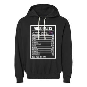 Virgo Facts Virgo Zodiac Sign Virgo Horoscope Cool Gift Garment-Dyed Fleece Hoodie