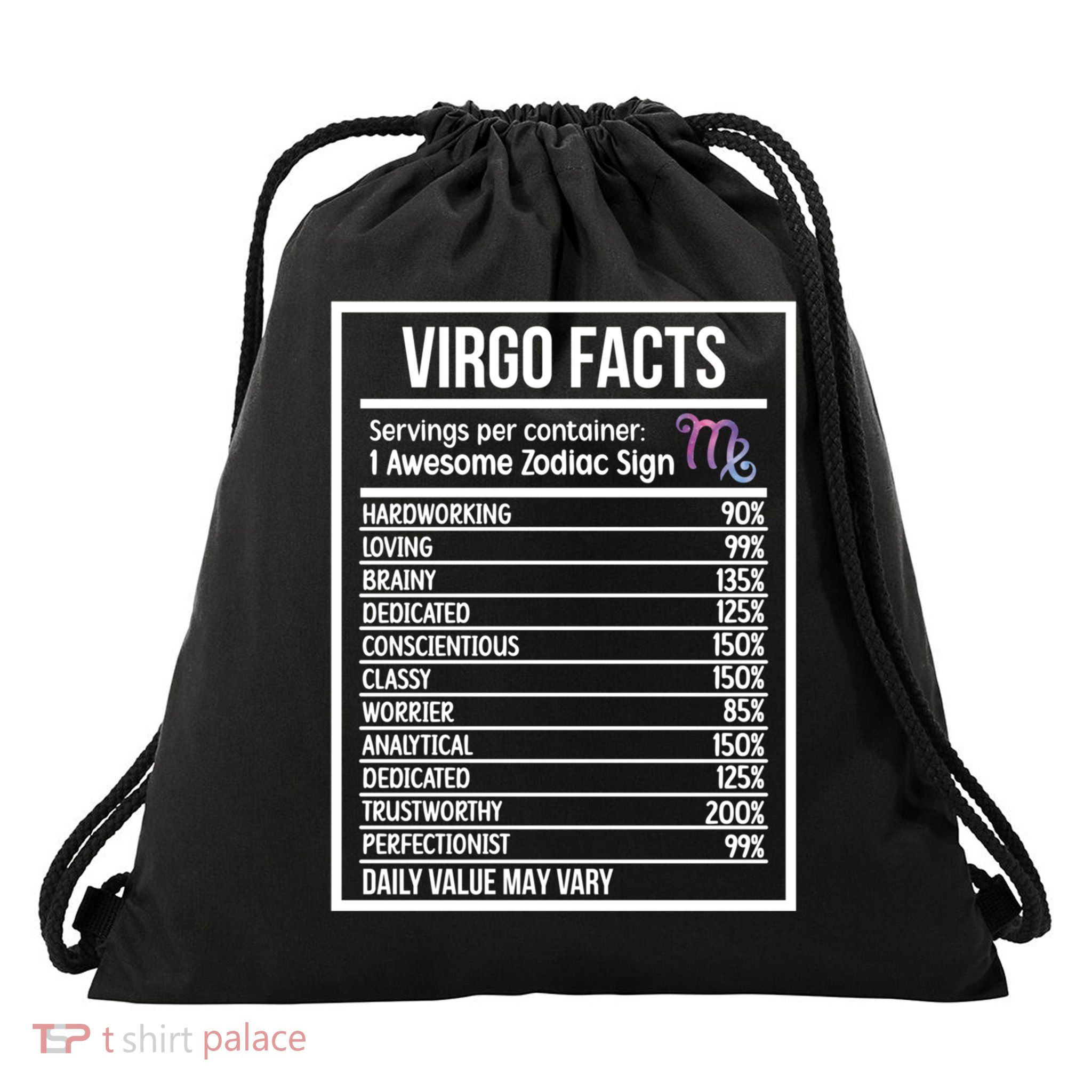 Virgo Facts Virgo Zodiac Sign Virgo Horoscope Cool Gift Drawstring Bag