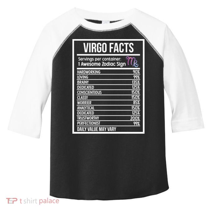 Virgo Facts Virgo Zodiac Sign Virgo Horoscope Cool Gift Toddler Fine Jersey T-Shirt