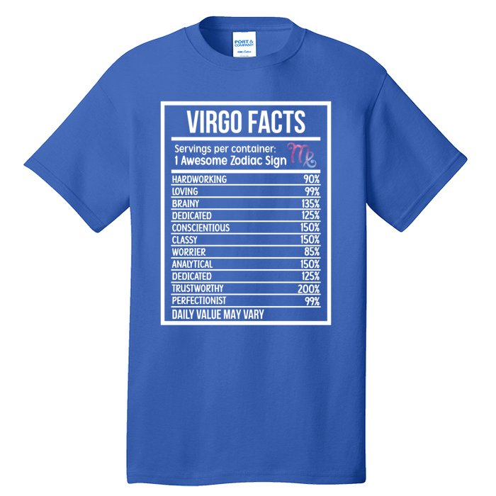 Virgo Facts Virgo Zodiac Sign Virgo Horoscope Cool Gift Tall T-Shirt