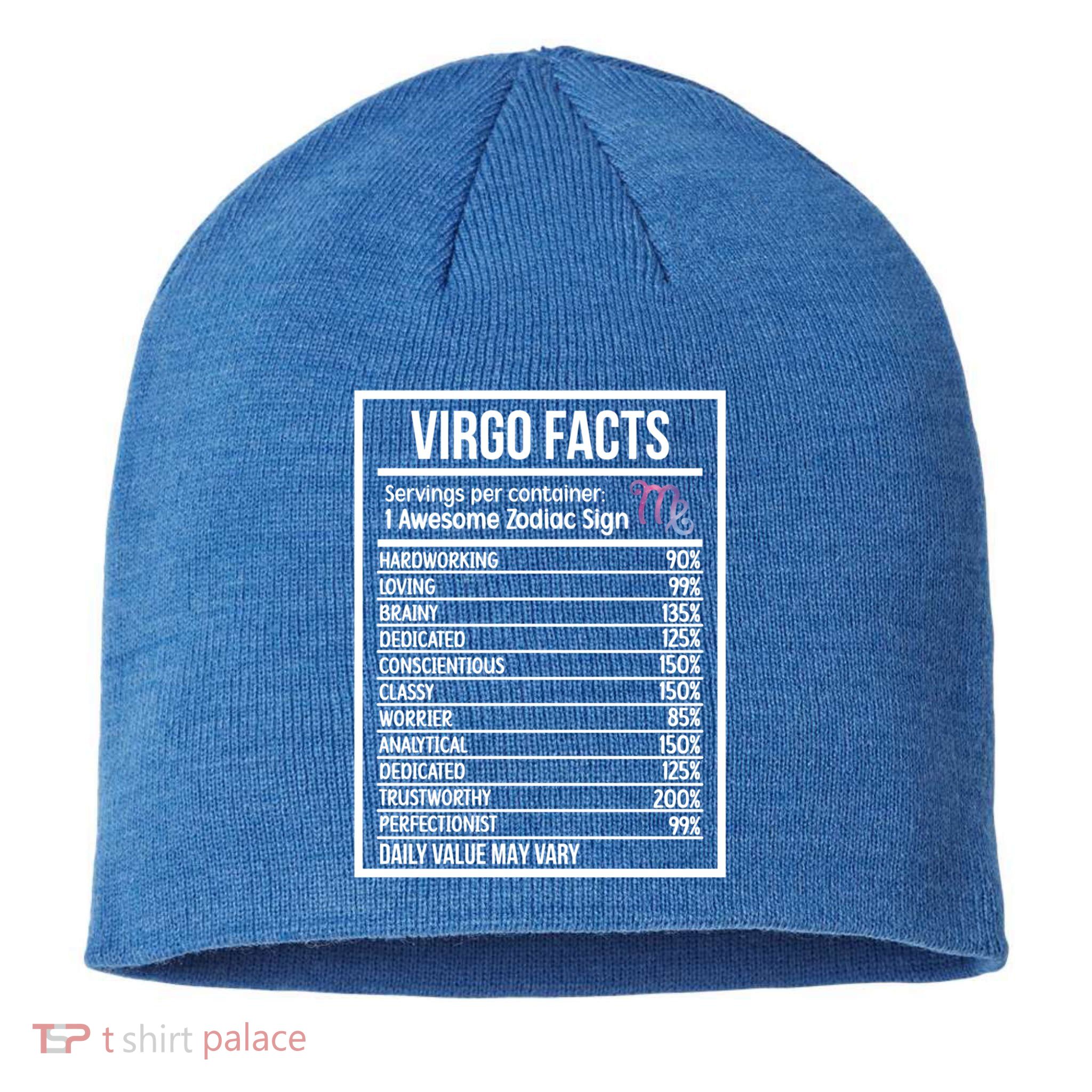 Virgo Facts Virgo Zodiac Sign Virgo Horoscope Cool Gift Sustainable Beanie