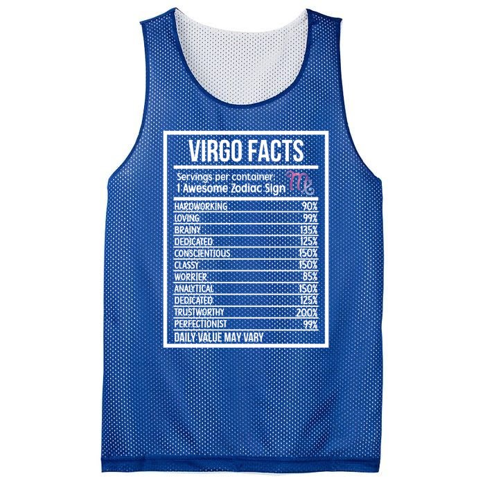 Virgo Facts Virgo Zodiac Sign Virgo Horoscope Cool Gift Mesh Reversible Basketball Jersey Tank