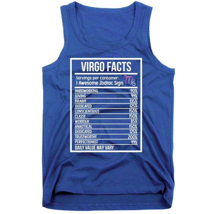 Virgo Facts Virgo Zodiac Sign Virgo Horoscope Cool Gift Tank Top