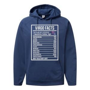 Virgo Facts Virgo Zodiac Sign Virgo Horoscope Cool Gift Performance Fleece Hoodie