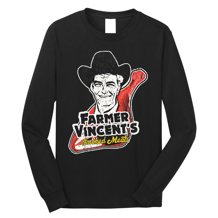 Vintage Farmer VincentS Smoked Meat Motel Hell Fan Art Long Sleeve Shirt