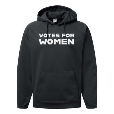 Votes For Women Feminist History And Equality Performance Fleece Hoodie